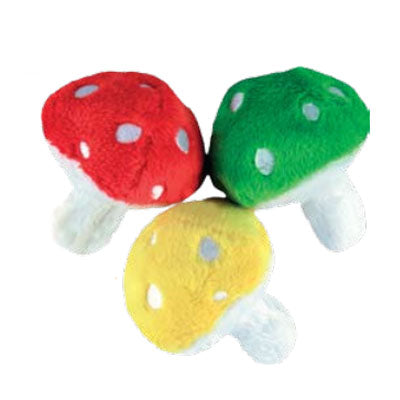 Tiny Mushrooms - Itty Bitty Squeaky Dog Toy by Loopies