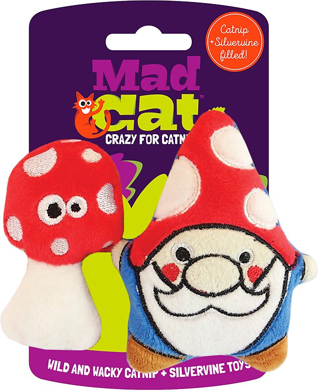 Gnome Twin Pack Crafty Catnip & Silvervine Cat Toy by Mad Cat