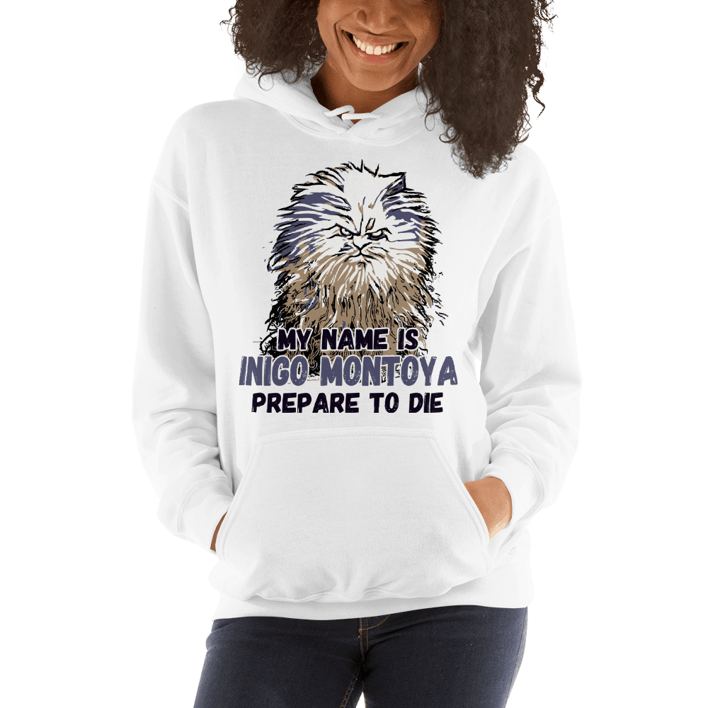 My Name Is Inigo Montoya Grumpy Cat Graphic Pullover Hoodie Sweatshirt PetDesignz Unisex men women
