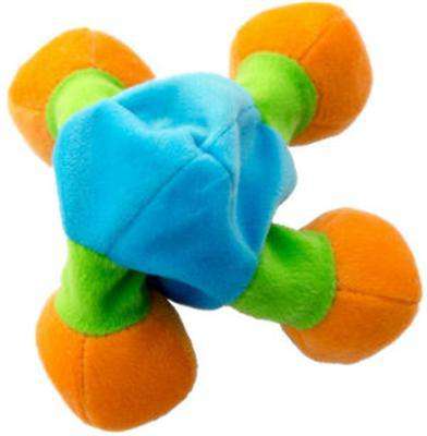 Loopies Floppy Nobbies 15", Dog Toy, Four stuffed ball ends, no stuffing center and a squeaker.