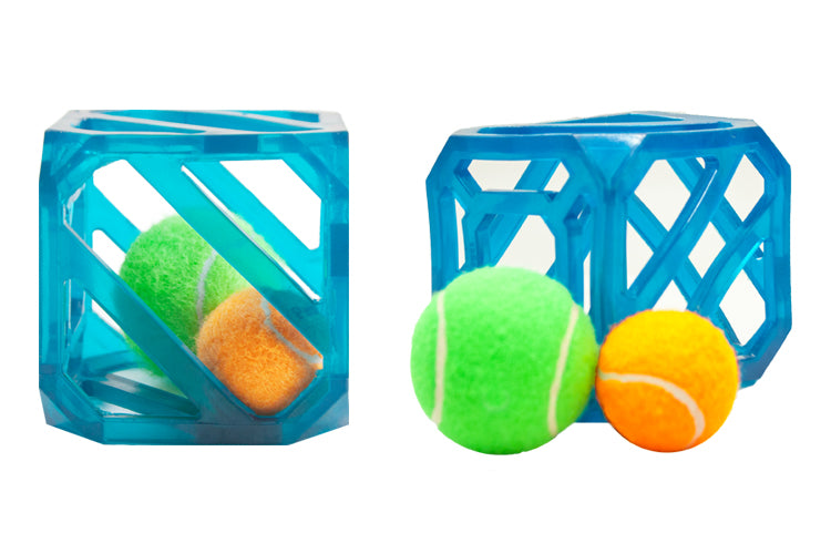 Outward Hound - Puzzle Cube Dog Toy with Squeaky Balls!