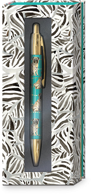 Posh Pens, 4 designs - Persian Cat, Tabby, Pug, and Frenchie