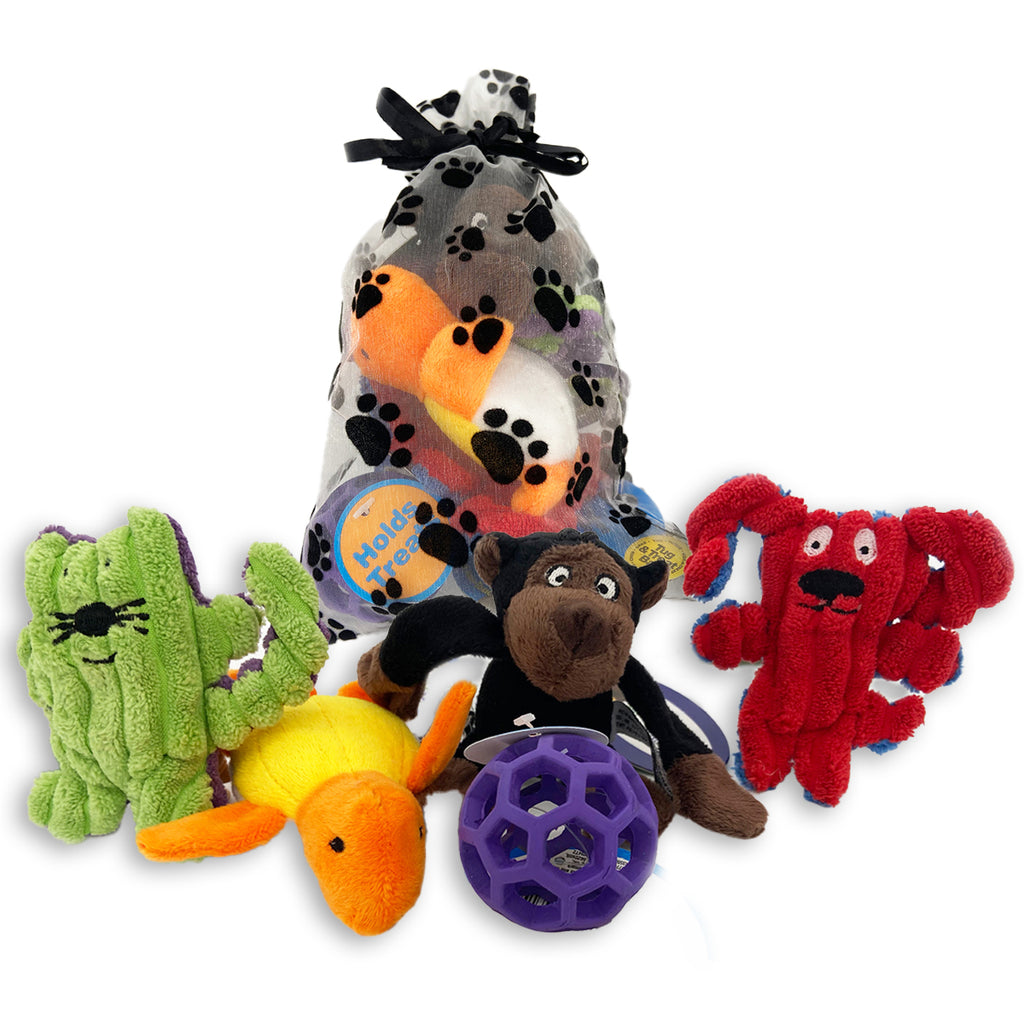 Loopies - Itty Bitty Squeaky Dog Toys - Teacup or XS Dog Toy Gift Pack