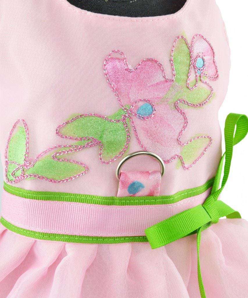 Spoiled Dog Designs - Pink Sheer Dog Pet Harness Dress