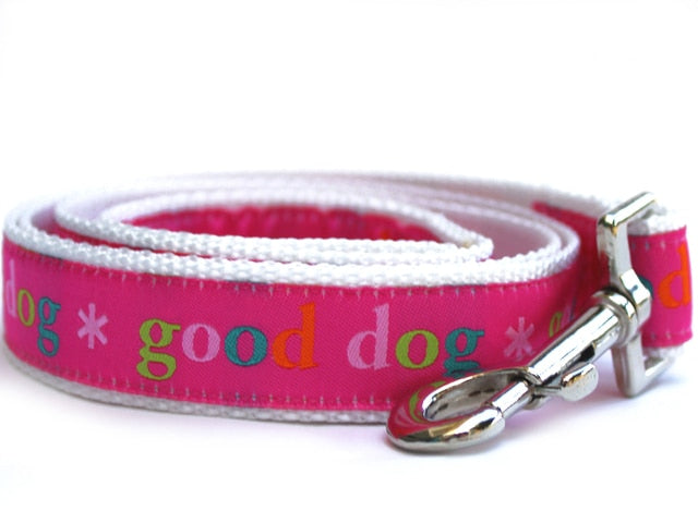 Pink Good Dog Dog Collar by Diva Dog