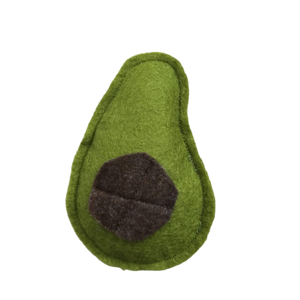 Avogatto Cat Toy - Organic catnip Stuffed Woolen Avocado