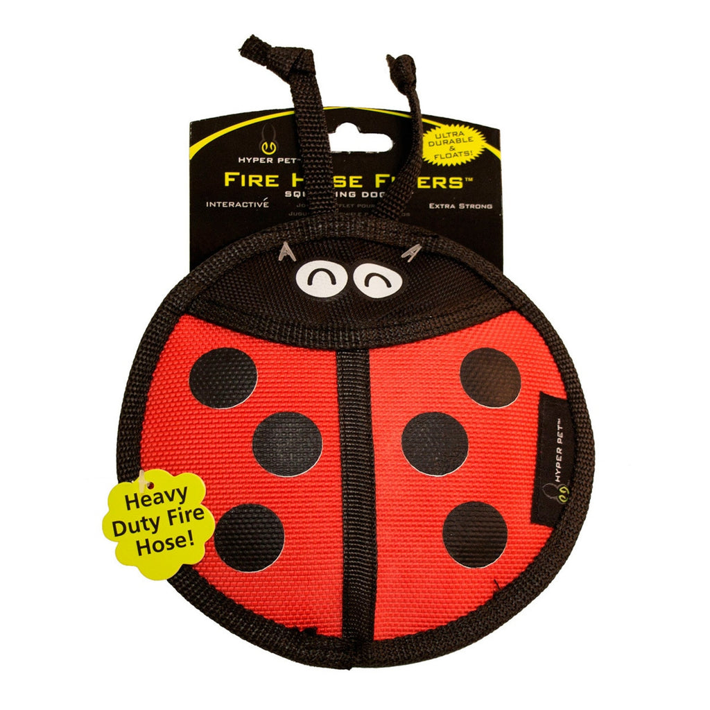 Fire Hose Flyer Dog Toy (Ladybug or Owl)