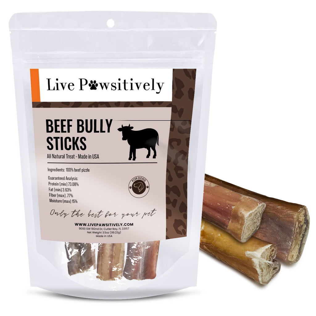 Live Pawsitive - 6 Inch Jumbo Bully Sticks 3 Pack