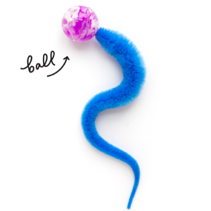 Photo of Wiggly Ball - Solid Marbled Cat Toy Bouncy Ball by Dezi & Roo