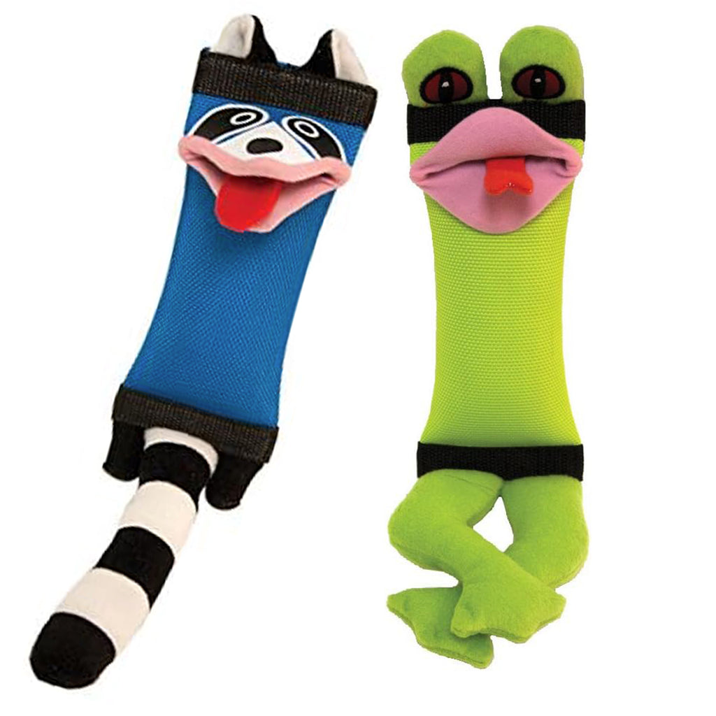 Fire Hose Friends Dog Toy (Raccoon or Frog) by Hyper Pet