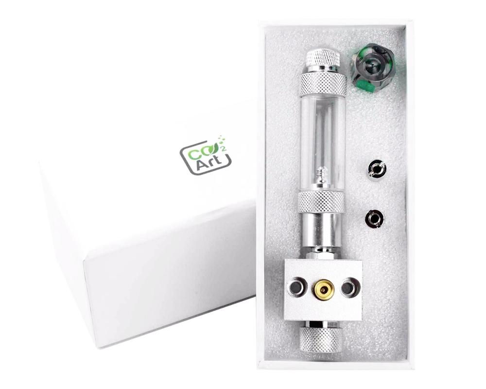 Manifold Block for PRO-Elite Series Regulator with Stainless Steel Bubble Counter CO2Art