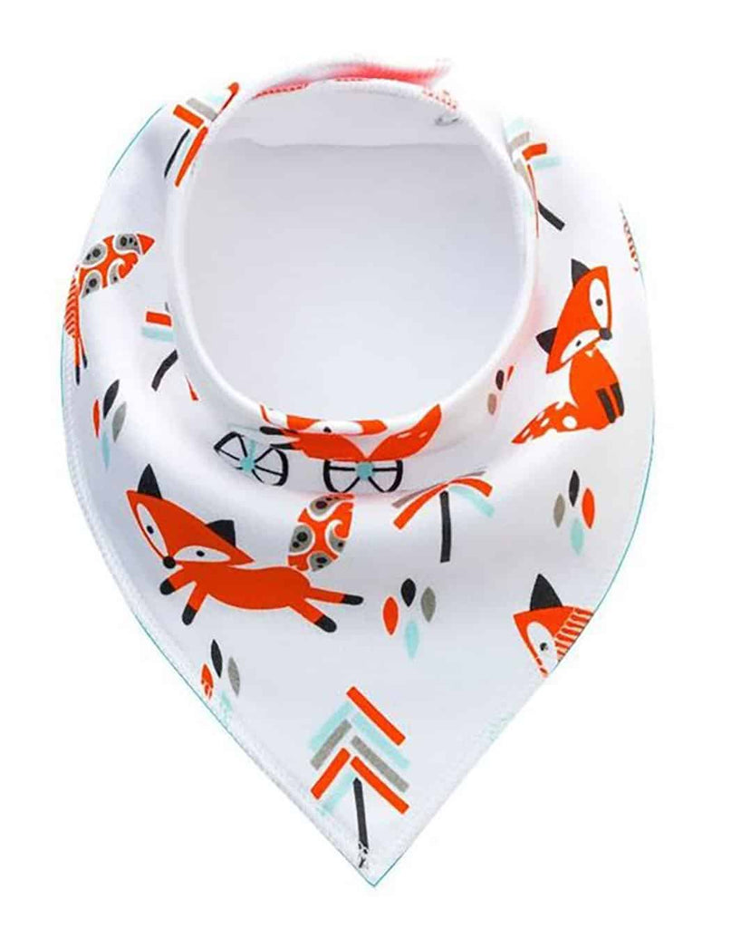 100% Cotton Adjustable Dog (Kerchief) Bandana Sets - Foxy  Theme