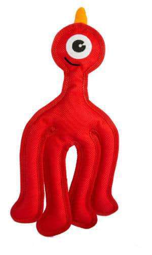 Loopies: Monika Red Alien, Plush Dog Toy Tiny-8" & Med-15"