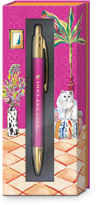 Posh Pens, 4 designs - Persian Cat, Tabby, Pug, and Frenchie