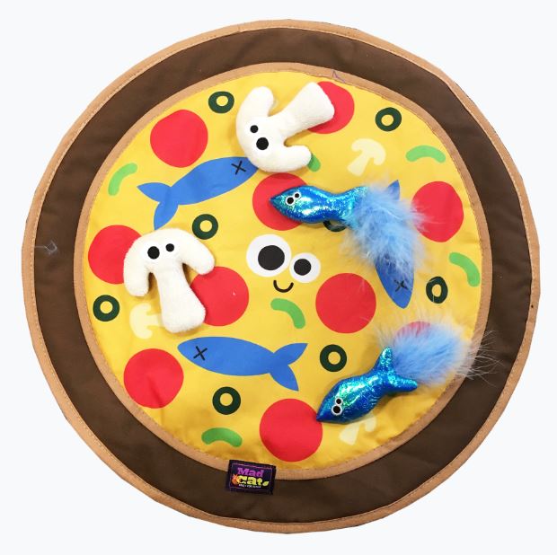 Mad Cat Pizza Purrty Play Mat for Cats