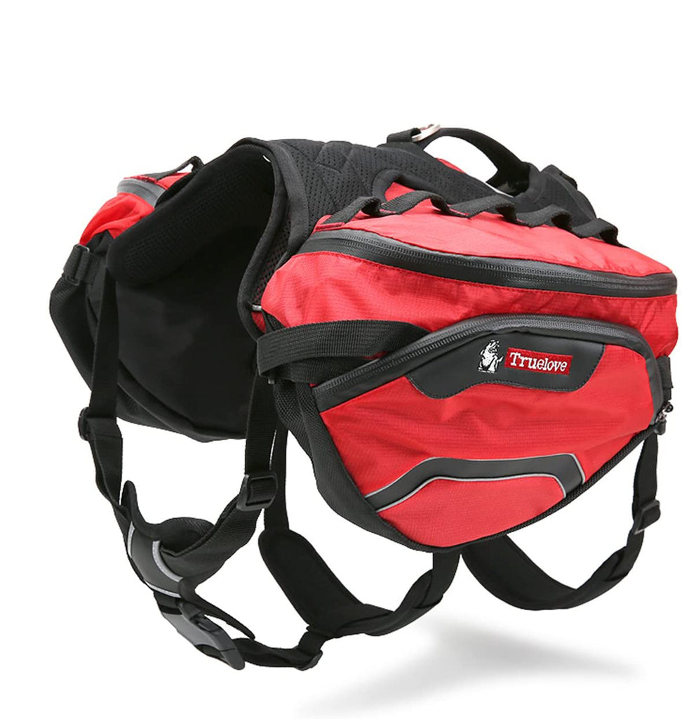 Truelove - Adjustable Dog Backpack & Harness - Waterproof Outdoor Hiking Carrier