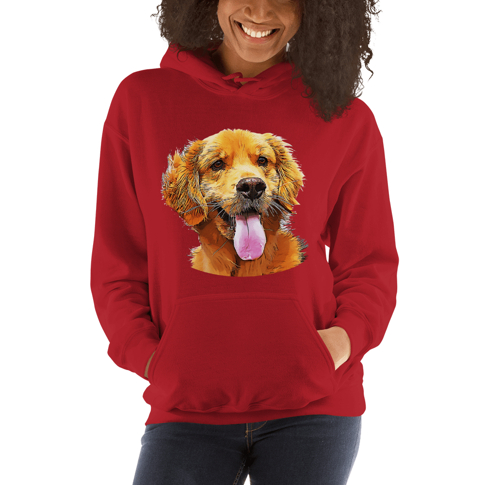 Golden Retriever Graphic Pullover Hoodie Sweatshirt PetDesignz Unisex men women
