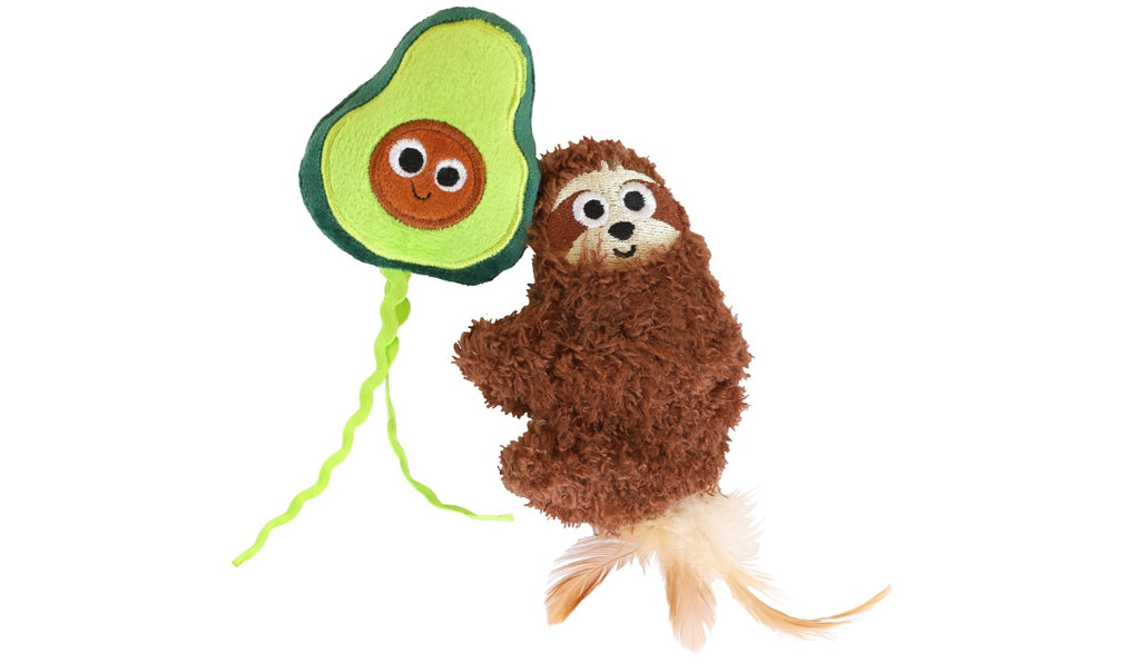 Avocado & Sloth Combo Catnip & Silvervine Cat Toy by Mad Cat