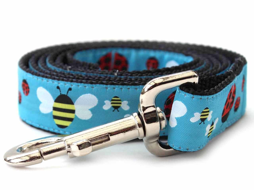Lady Bugs and Bumble Bees Dog Leash by Diva Dog PetDesignz