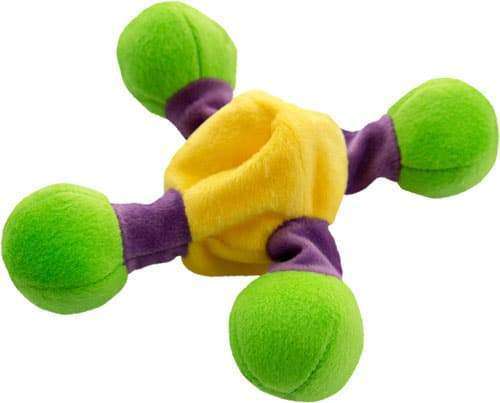 Loopies - Floppy Nobbies, Small 8" or Large 15" Plush Dog Toy with Squeaker