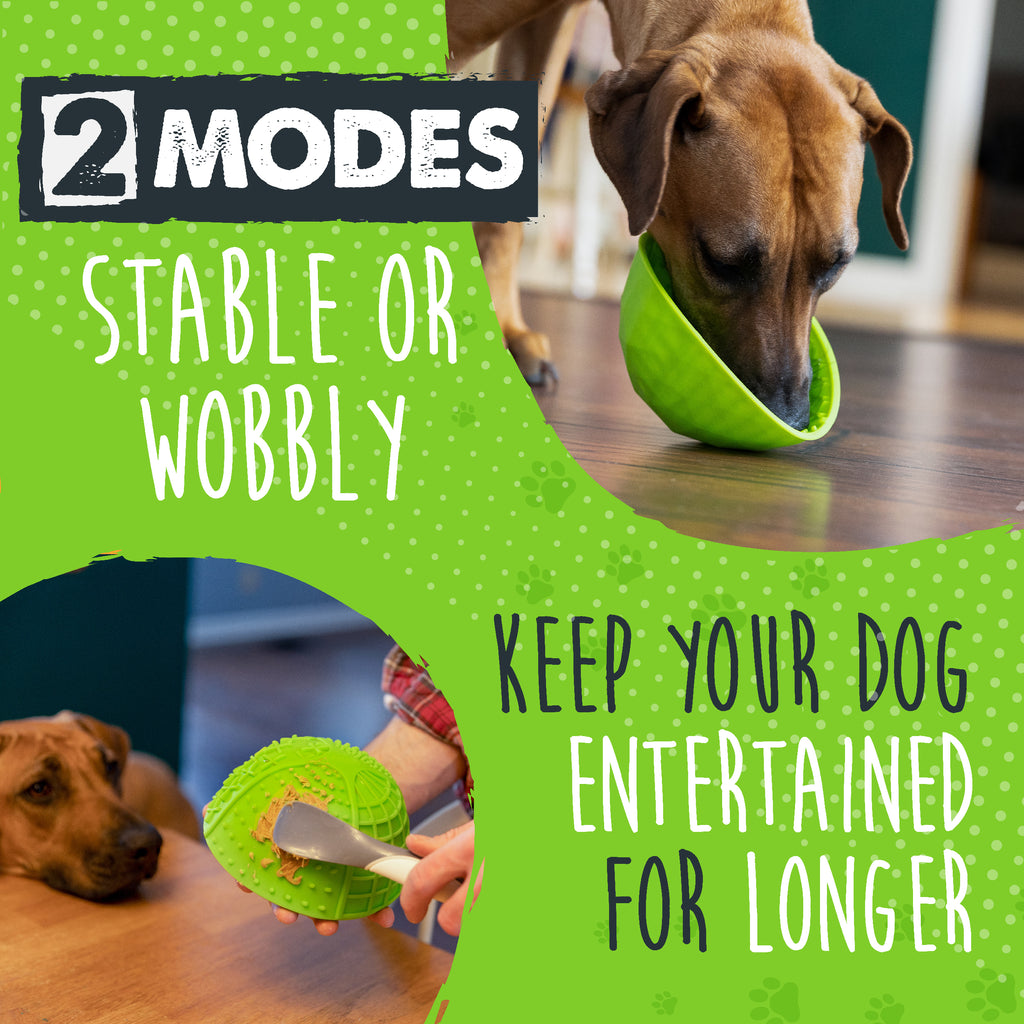 Stable or Wobbly Dog Lick Bowl for Anxiety