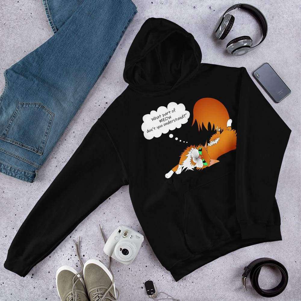 Don’t understand MEOW Grumpy Cat Graphic Pullover Hoodie Sweatshirt PetDesignz Unisex men women