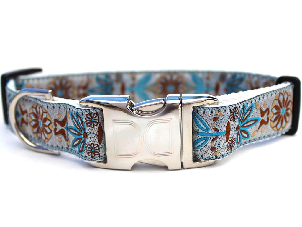 Morocco Boho Custom Engraved Dog Collar by Diva Dog PetDesignz