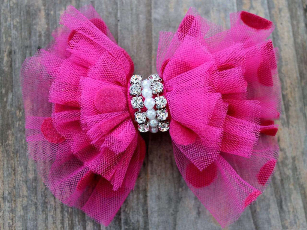 Party Dress Removable Dog Collar Bow by Diva Dog - PetDesignz