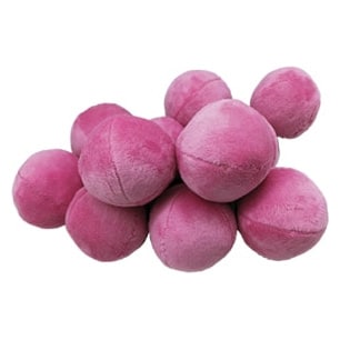 Bag O’Balls Refill - 10 Pink Plush Squeaky Balls - Dog Toy