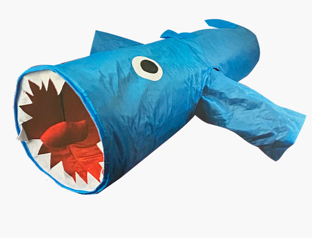 Jumpin Jaws Shark 38" Cat Tunnel by Mad Cat