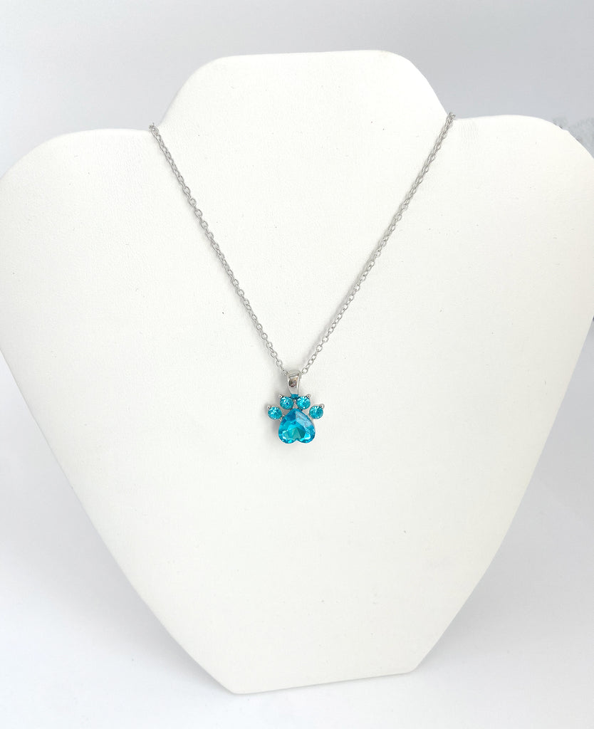 Sky Blue Gemstone Paw Bundle - Artisan Jewelry Set