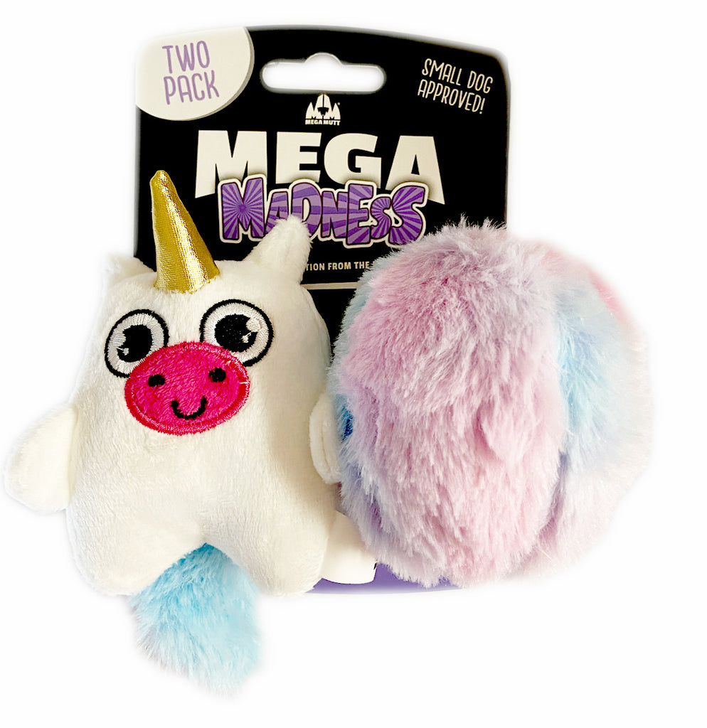 Unicorn Mega Madness Dog Toy - Made for Small Dogs