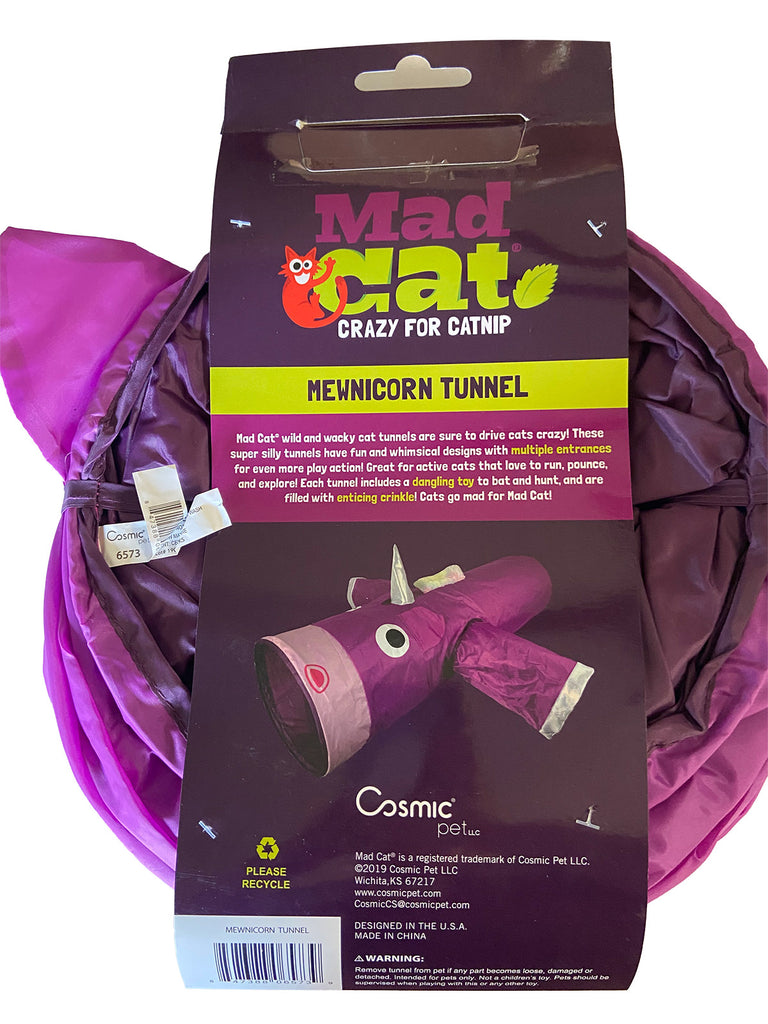 MEWNICORN UNICORN 38" Cat Tunnel (or small dog) by Mad Cat