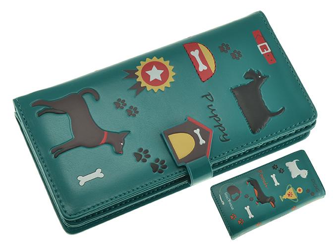 Faux Leather Wallet - Show Dogs and Puppies by Shagwear