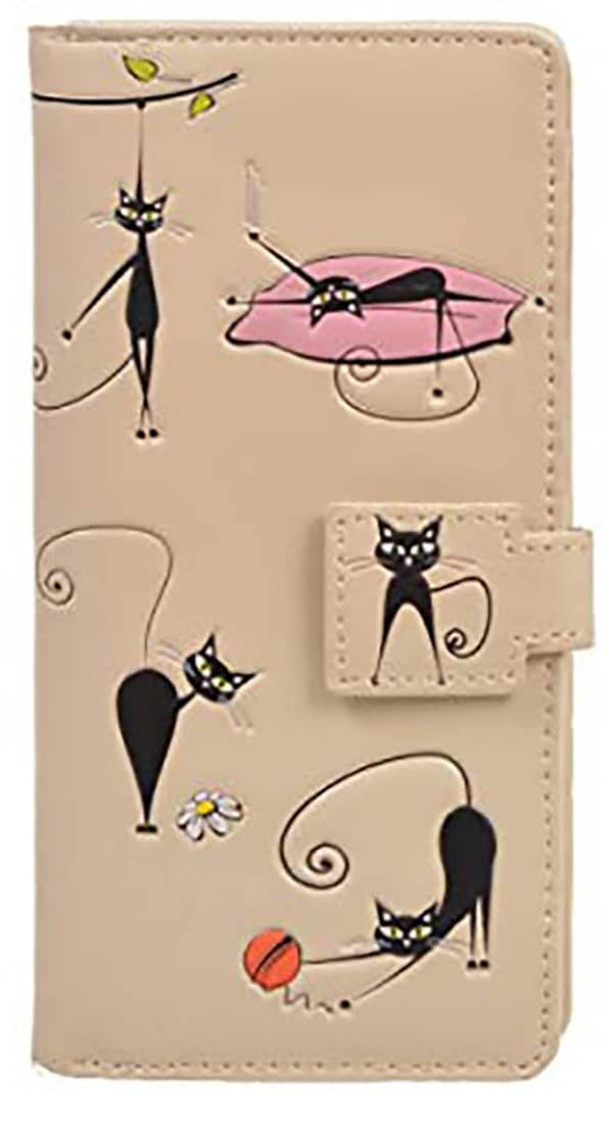 Crazy Cats Large Faux Leather Wallet by ShagWearCrazy Cats Large Faux Leather Wallet by ShagWear