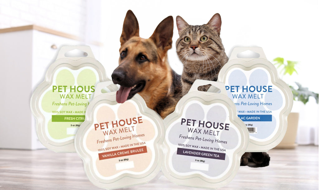 Pet House Wax Melts and Warmer - Dog and Cat Odor Neutralizer